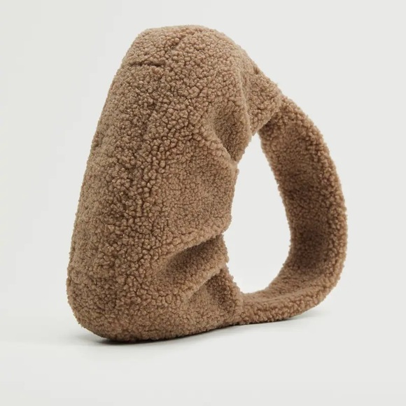NWT Mango Textured Faux Shearling Bag - Picture 5 of 5